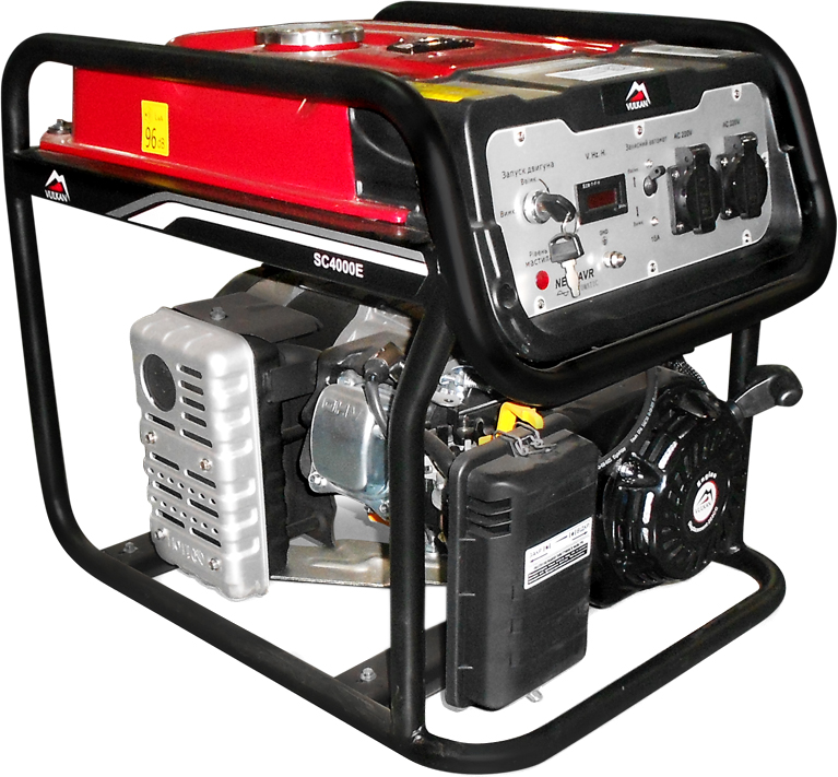 Генератор бензиновий VULKAN 1 фаза (220В), 3,3кВт, (SC4000E)